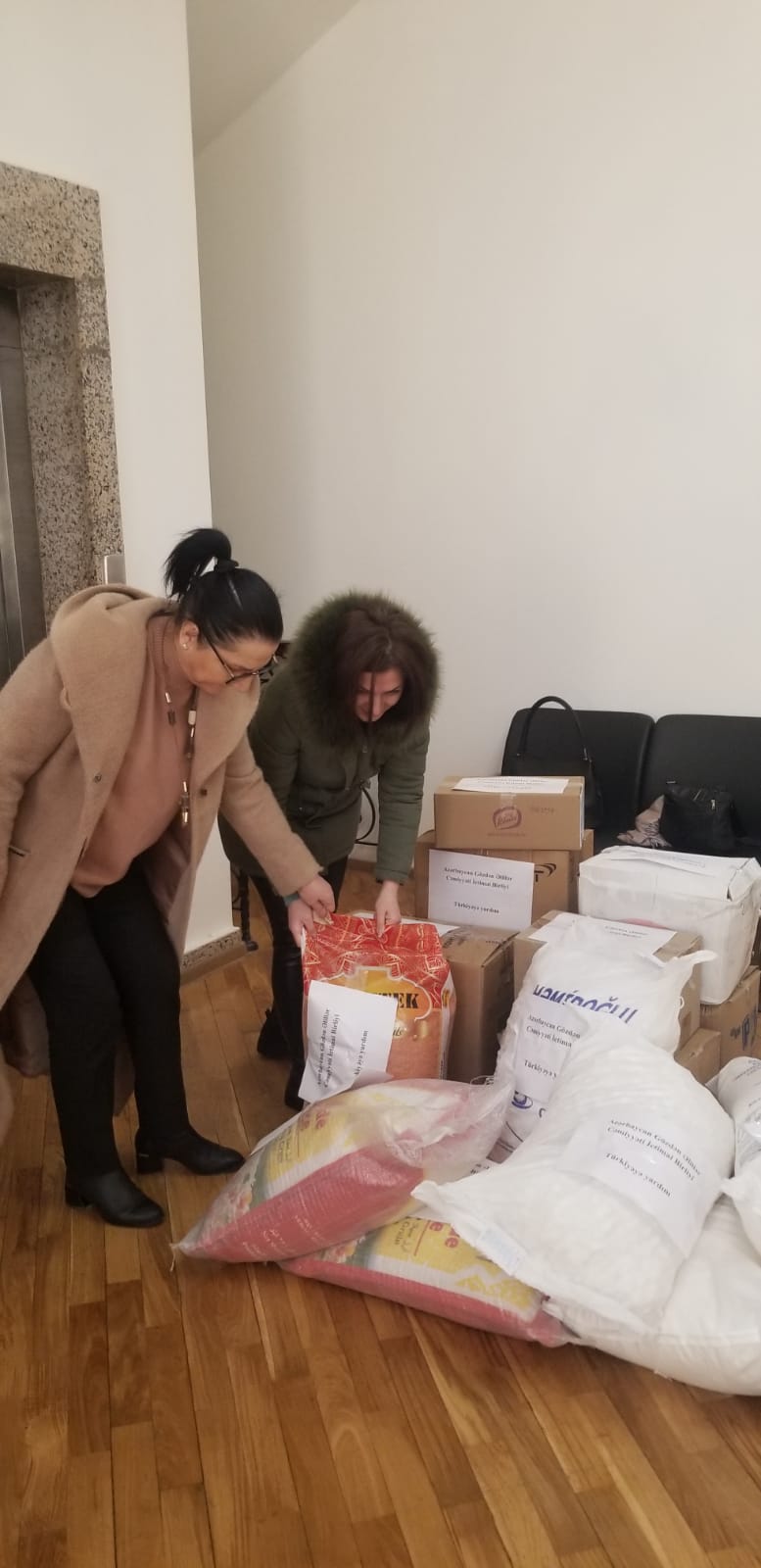 The Public Union of the Society of Visually Impaired People of Azerbaijan sent food aid to citizens who needed help as a result of the earthquake that occurred in Turkey.