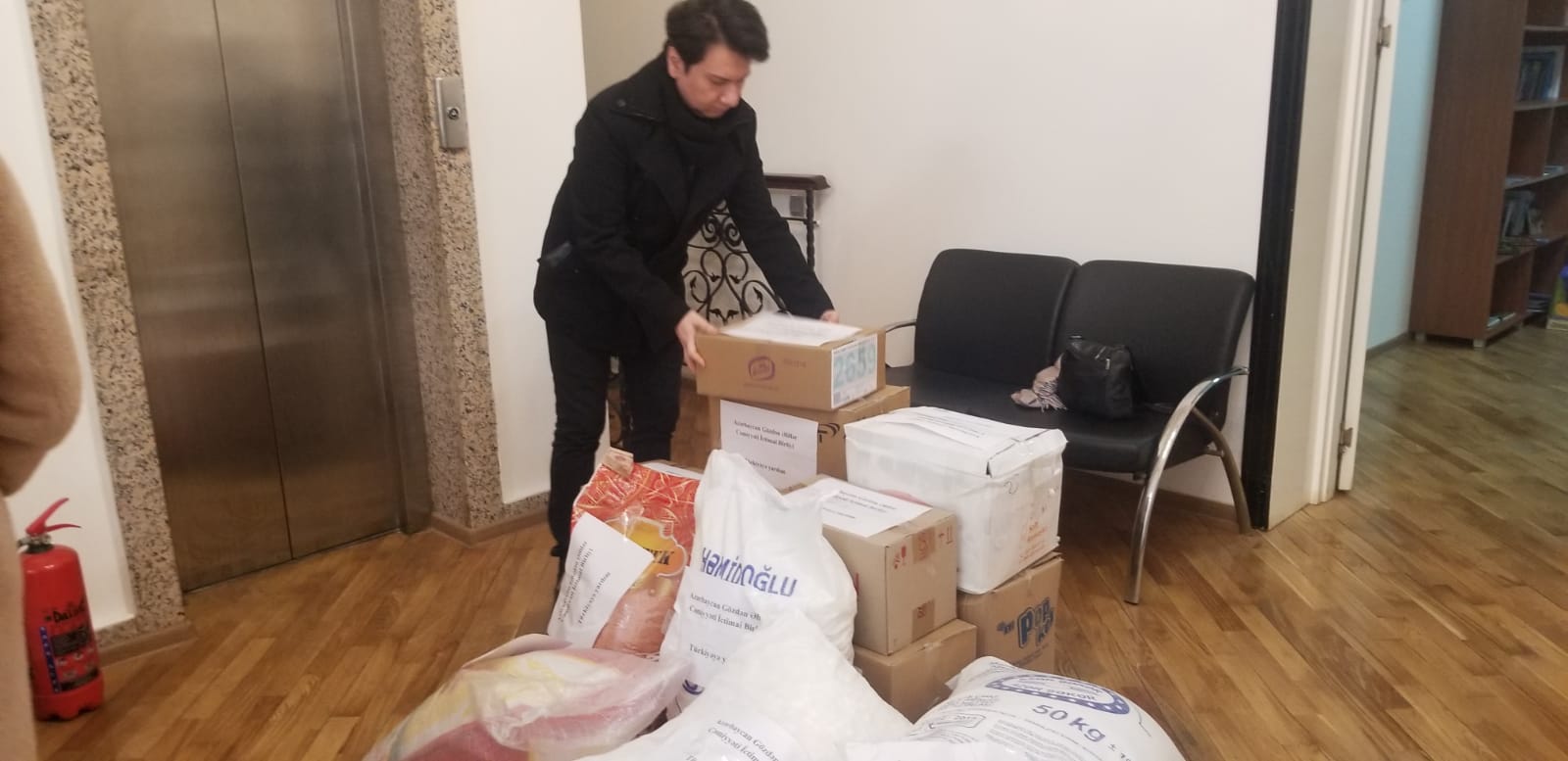 The Public Union of the Society of Visually Impaired People of Azerbaijan sent food aid to citizens who needed help as a result of the earthquake that occurred in Turkey.
