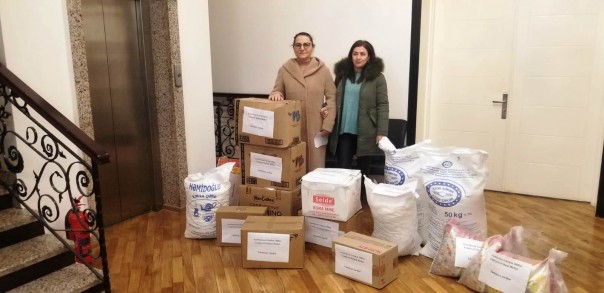 The Public Union of the Society of Visually Impaired People of Azerbaijan sent food aid to citizens who needed help as a result of the earthquake that occurred in Turkey.