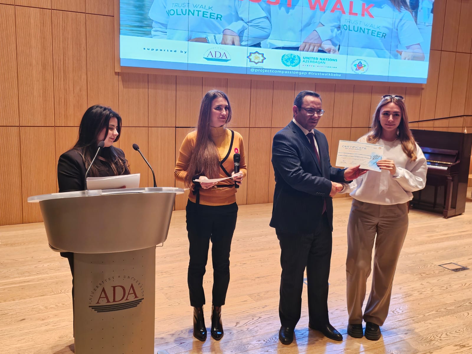 The Azerbaijan Visually Impaired Society together with ADA University held the "March of Confidence" event