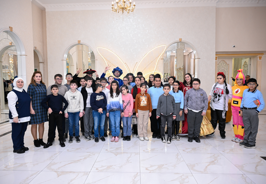 On December 24-25, 2024, a New Year's celebration was organized for children under the age of 18 with visual impairments and disabilities living in Baku and Absheron.