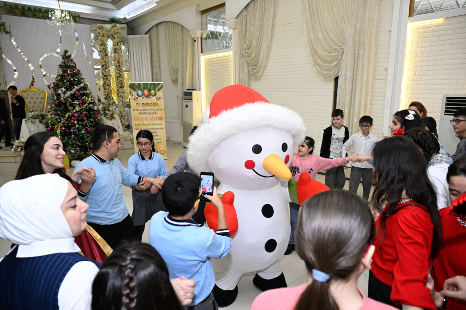 On December 24-25, 2024, a New Year's celebration was organized for children under the age of 18 with visual impairments and disabilities living in Baku and Absheron.