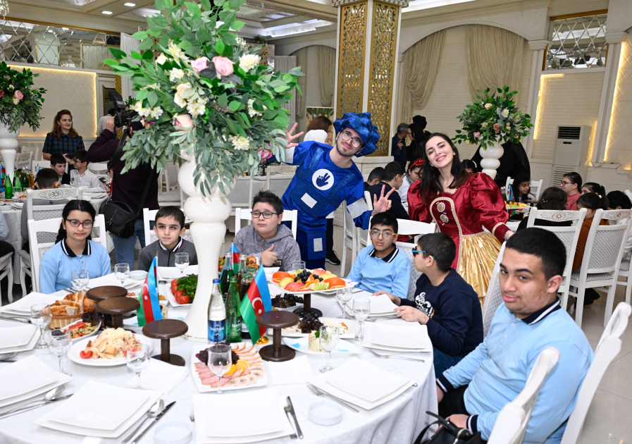 On December 24-25, 2024, a New Year's celebration was organized for children under the age of 18 with visual impairments and disabilities living in Baku and Absheron.