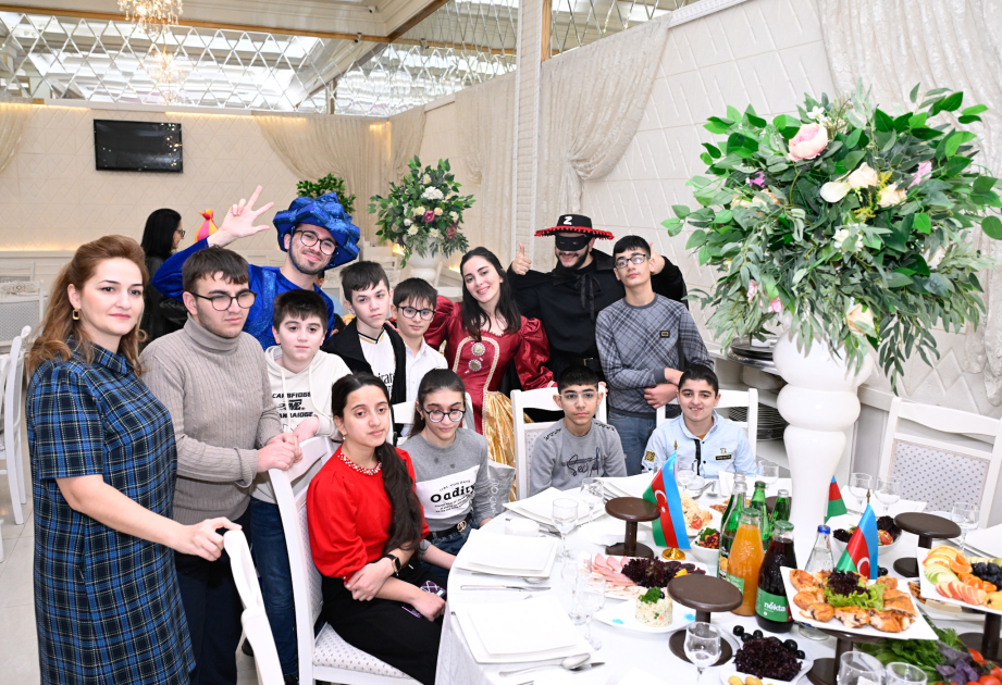 On December 24-25, 2024, a New Year's celebration was organized for children under the age of 18 with visual impairments and disabilities living in Baku and Absheron.